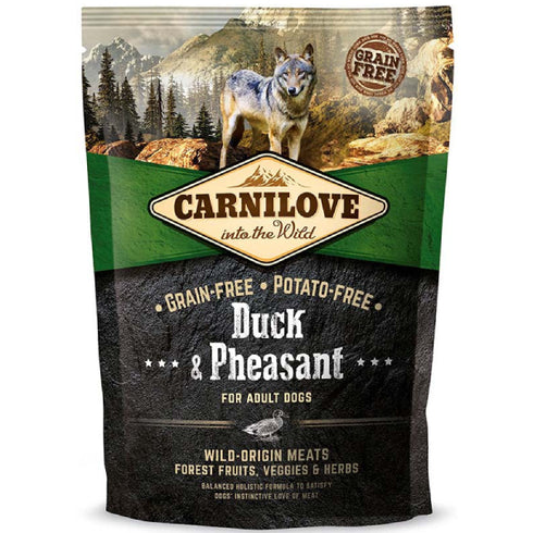 Hrana uscata pentru caini Carnilove Dog Rata si Fazan 1.5kg